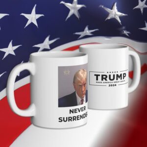 Never Surrender White Coffee Mug