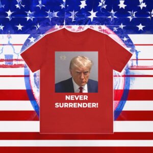 SPECIAL EDITION Never Surrender Premium Short Sleeve T-Shirt - GOP RED