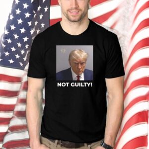 Trump Not Guilty Black Premium Short Sleeve Shirt