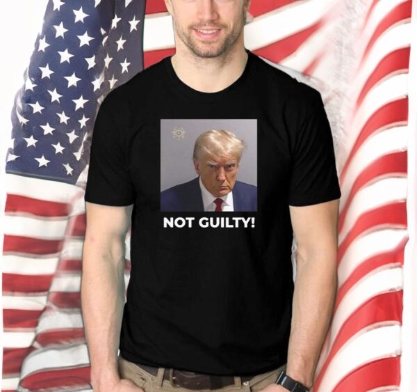 Trump Not Guilty Black Premium Short Sleeve Shirt