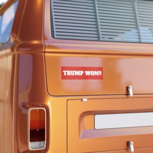 Trump Won Bumper Sticker