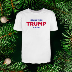 I Stand With Trump (8-14) White Premium Cotton T-Shirts