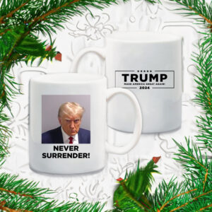 Never Surrender White Coffee Mugs