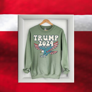 Trump 2024 MAGA Distressed Unisex Sweatshirt, Awakened Patriot, MAGA Shirts