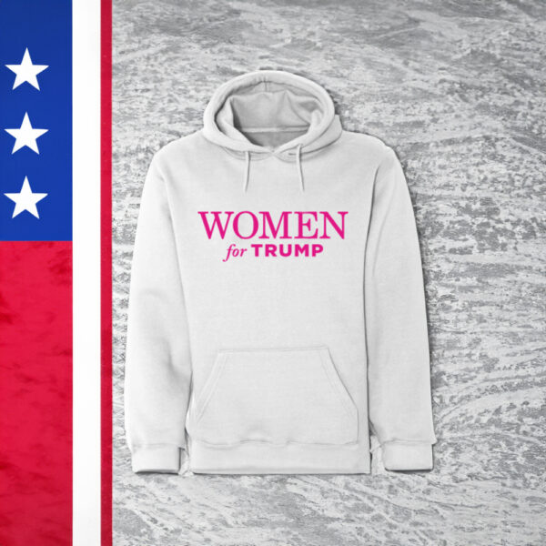 Women for Trump 2024 White Hooded Pullovers