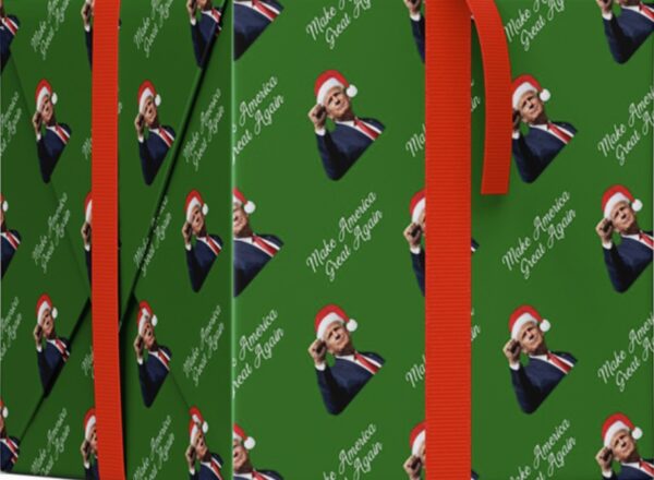 Trump MAGA Fist Pump Christmas Wrapping Papers