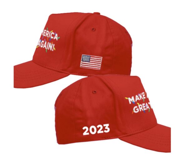 Trump MAGA Red Christmas Hat