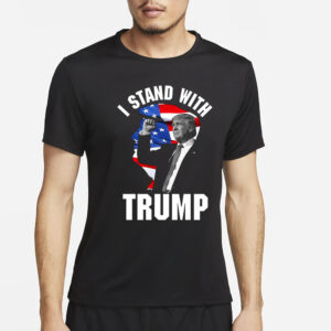 I Stand With Trump Silhouette T-Shirt2