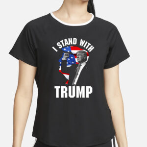 I Stand With Trump Silhouette T-Shirt4