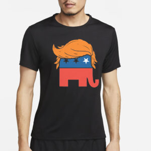 Trump Elephant GOP Hair T-Shirt4