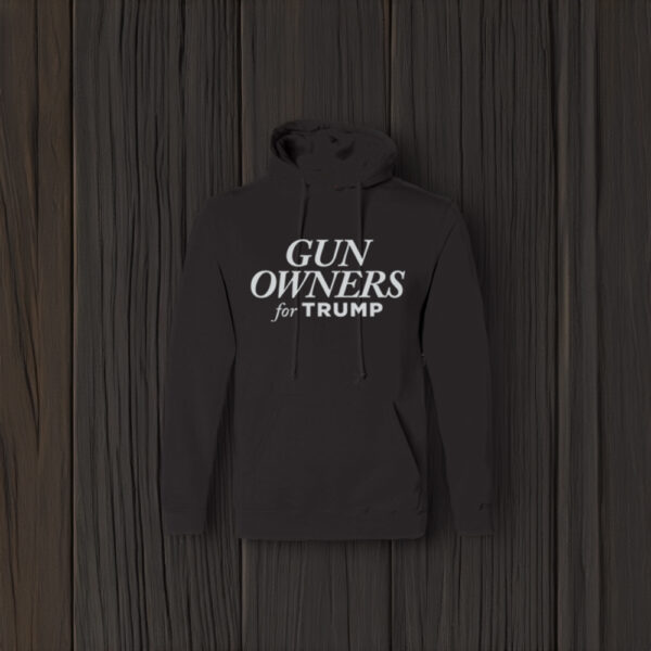 Gun Owners for Trump Black Hoodeds Pullover