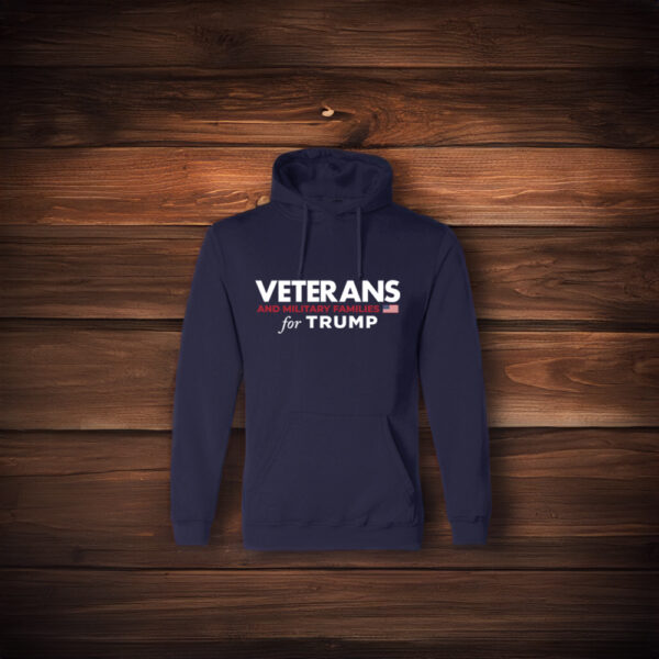 Veterans and Military Families for Trump Navy Hooded Shirts