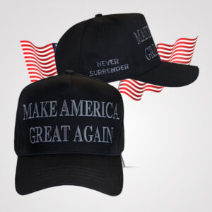 Donald J. Trump Never Surrender Black MAGA Hat1