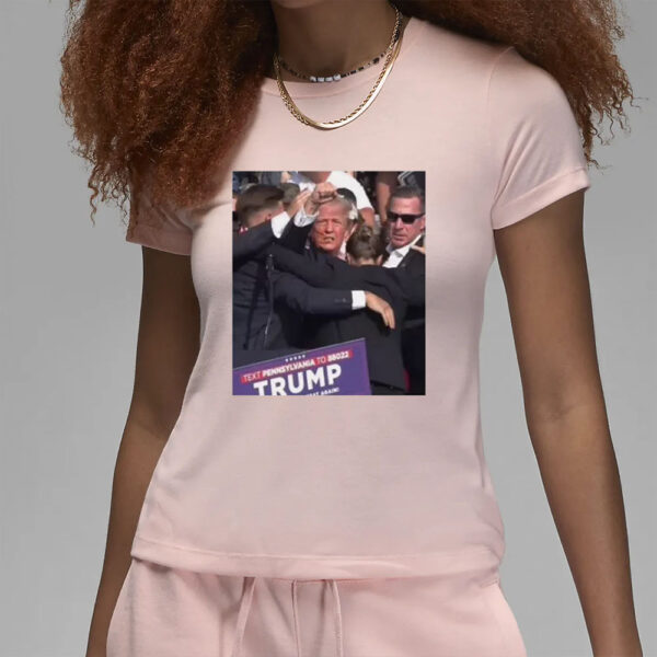 Donald Trump T-Shirt 2024 - T-Shirt Trump Never give up6