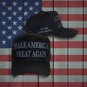 Elon Musk Never Surrender Black Trump MAGA Hat