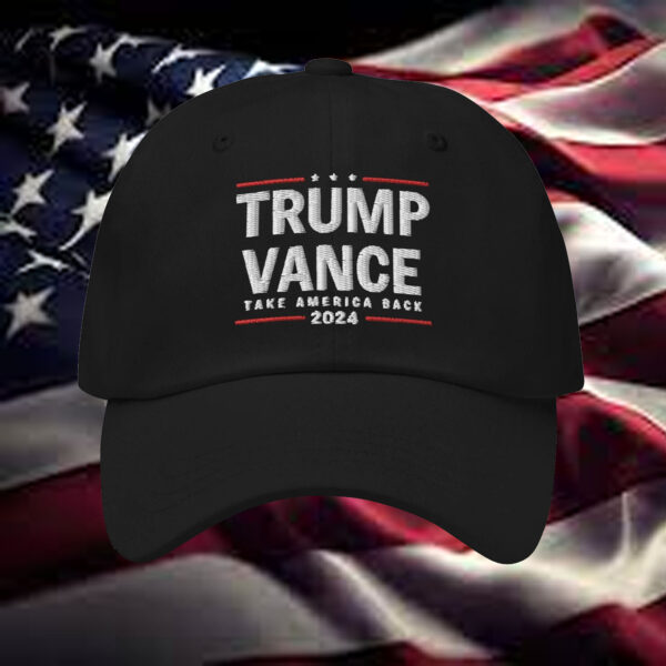 Trump Vance Hat, Trump Vance 2024 Dad Hat, Take America Back Election Day Cap, Make America Great Again on Back, Voting Day Hat6