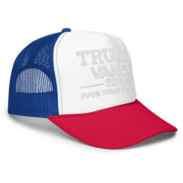 Trump Vance Trucker Hat, Trump Vance Hat, Trump Vance 2024 Hat, Red Trump Trucker Hat, Trump Hat, Fuck Your Feelings Trucker Hat, Red Hat