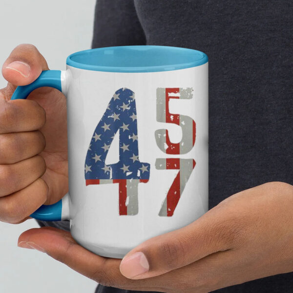 45 47 Trump 2024 American Flag On Back Mug1