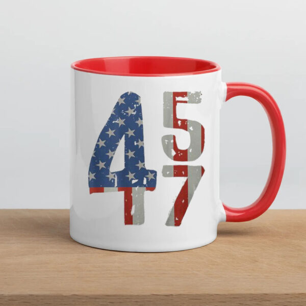 45 47 Trump 2024 American Flag On Back Mug5