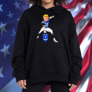 All American Donald Trump Football Cartoon Shirt ,Sweatshirt ,Hoodie