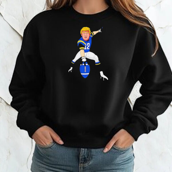 All American Donald Trump Football Cartoon Shirt ,Sweatshirt ,Hoodie2