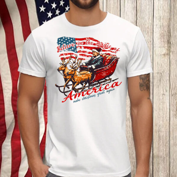 Believe In The Magic Of America ,Make Christmas Great Again Shirt, Hoodie, Sweatshirt, Long Sleeve and Tank Top2