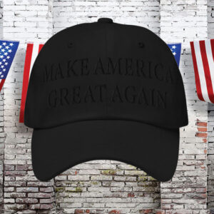 (Black on black) Dark MAGA Hat - Trump Victory5