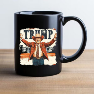 Cowboy Trump Mug 2024 , Western Trump2