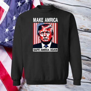 DONALD TRUMP SHIRT WITH MAKE AMERICA SAFE AGAIN T-SHIRT1