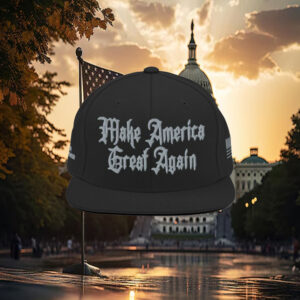 Dark Gothic MAGA – Snapback Hat – Elon Musk’s Rally hat 2024