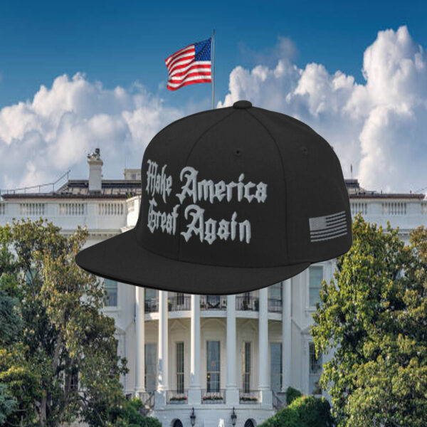 Dark Gothic MAGA – Snapback Hat – Elon Musk’s Rally hat 20243