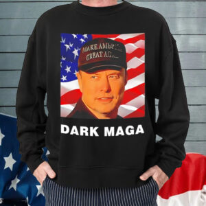 Dark Maga Elon Musk supports Trump to save democracy T-Shirt