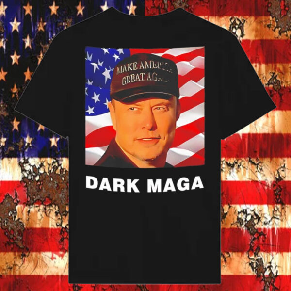 Dark Maga Elon Musk supports Trump to save democracy T-Shirt5