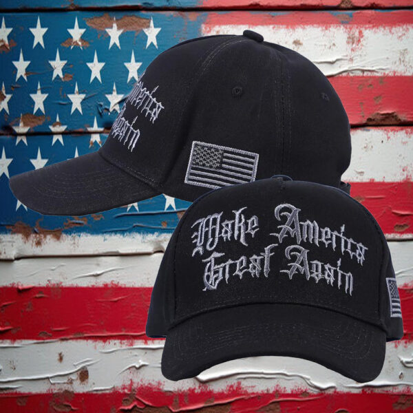 Donald Trump Gothic Dark MAGA Cap Make America Great Again1