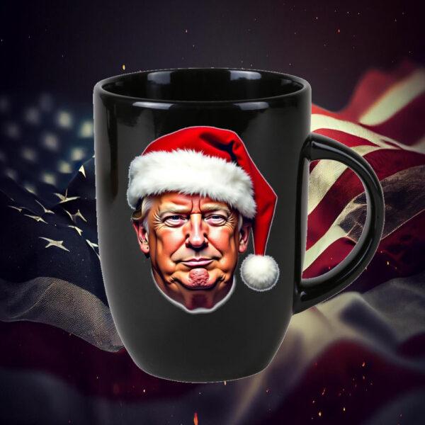 Donald Trump Santa Hat Christmas Mug1