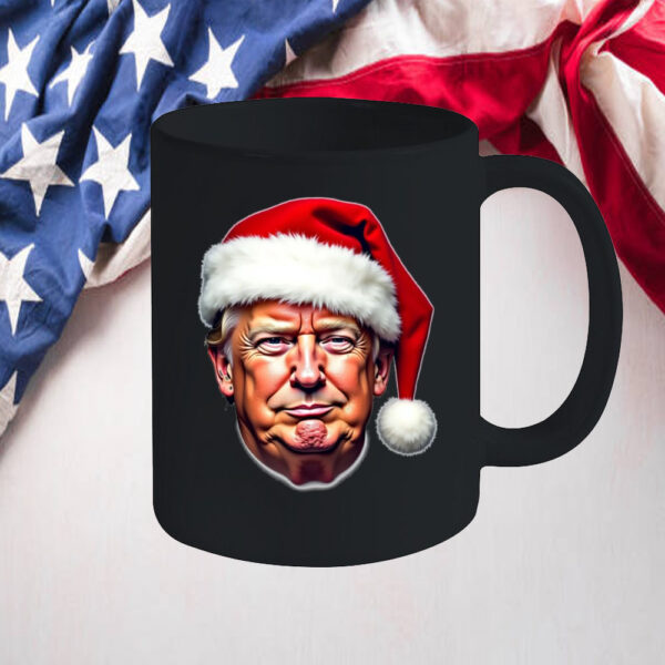 Donald Trump Santa Hat Christmas Mug2