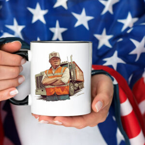 Donald Trump with garbage Truck Mug