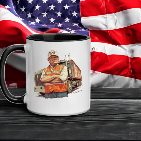 Donald Trump with garbage Truck Mug1