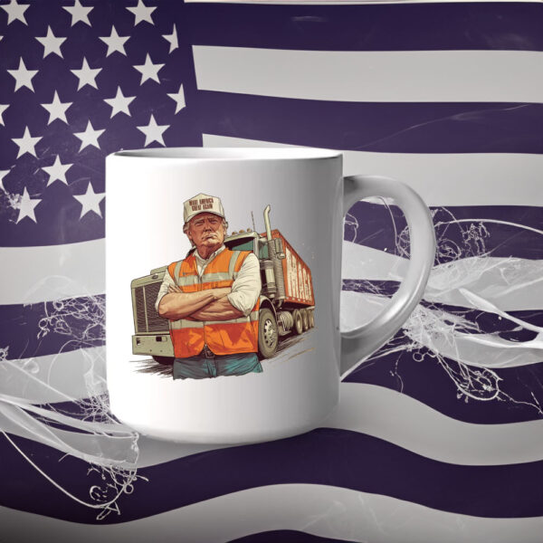 Donald Trump with garbage Truck Mug5