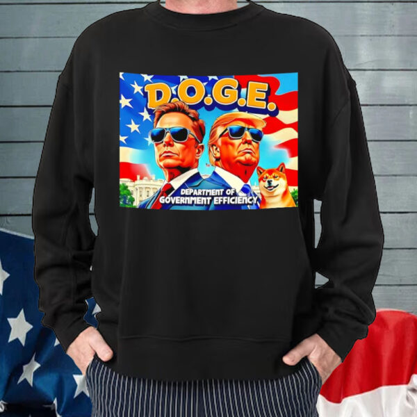 Elon Musk And Donald Trump DOGE Department of Government Efficiency T-Shirt