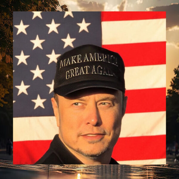 Elon Musk Dark MAGA Hat 2024