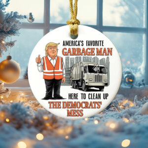 Favorite Garbage Man Ornament, Garbage Trump Ornament2