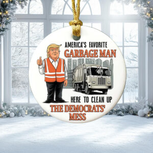 Favorite Garbage Man Ornament, Garbage Trump Ornament5