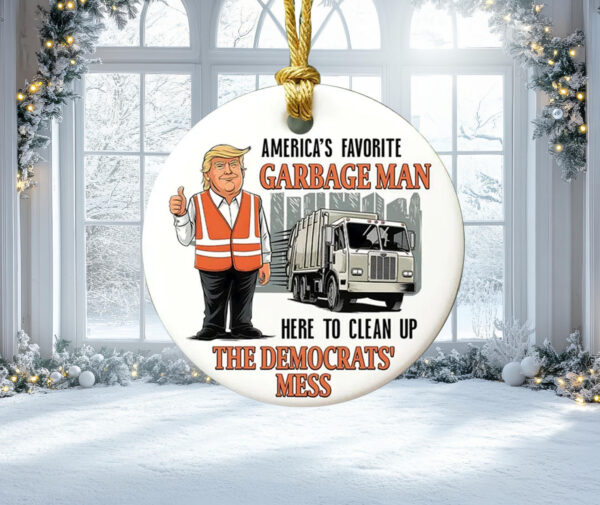 Favorite Garbage Man Ornament, Garbage Trump Ornament5