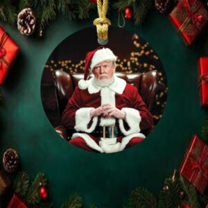 Funny Santa Trump Ornament2