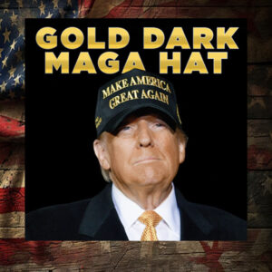 Gold Dark MAGA Hat - Trump Victory1