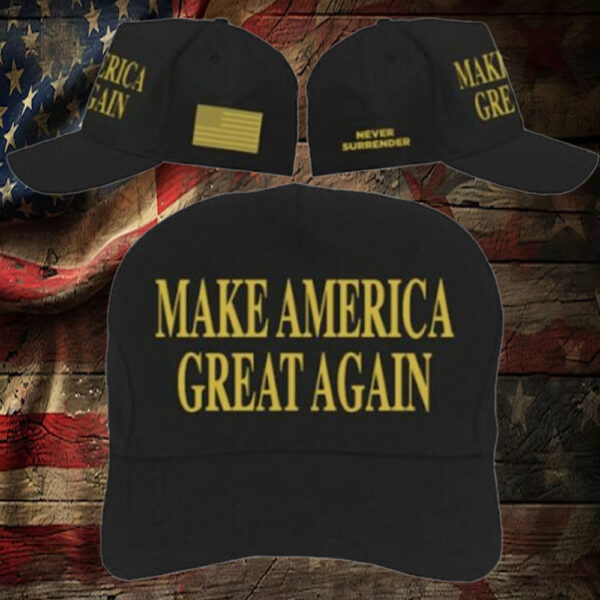 Gold Dark MAGA Hat - Trump Victory3