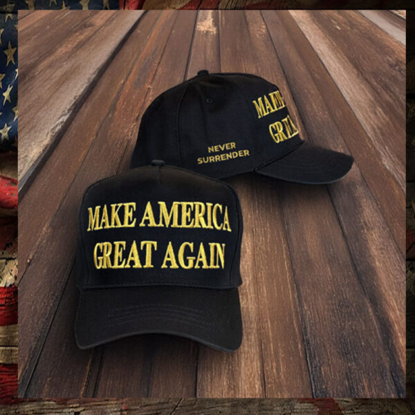 Gold Dark MAGA Hat - Trump Victory56