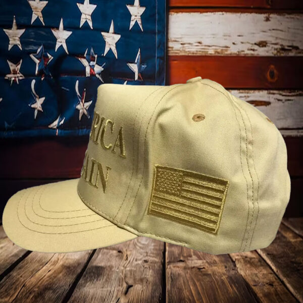 Gold on Gold Hat - MAGA 2024 Doanld Trump Make America Great Again Hat2