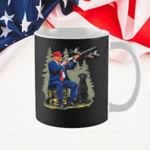 Hunters For Trump Funny Election 2024 Duck Shooting Mug